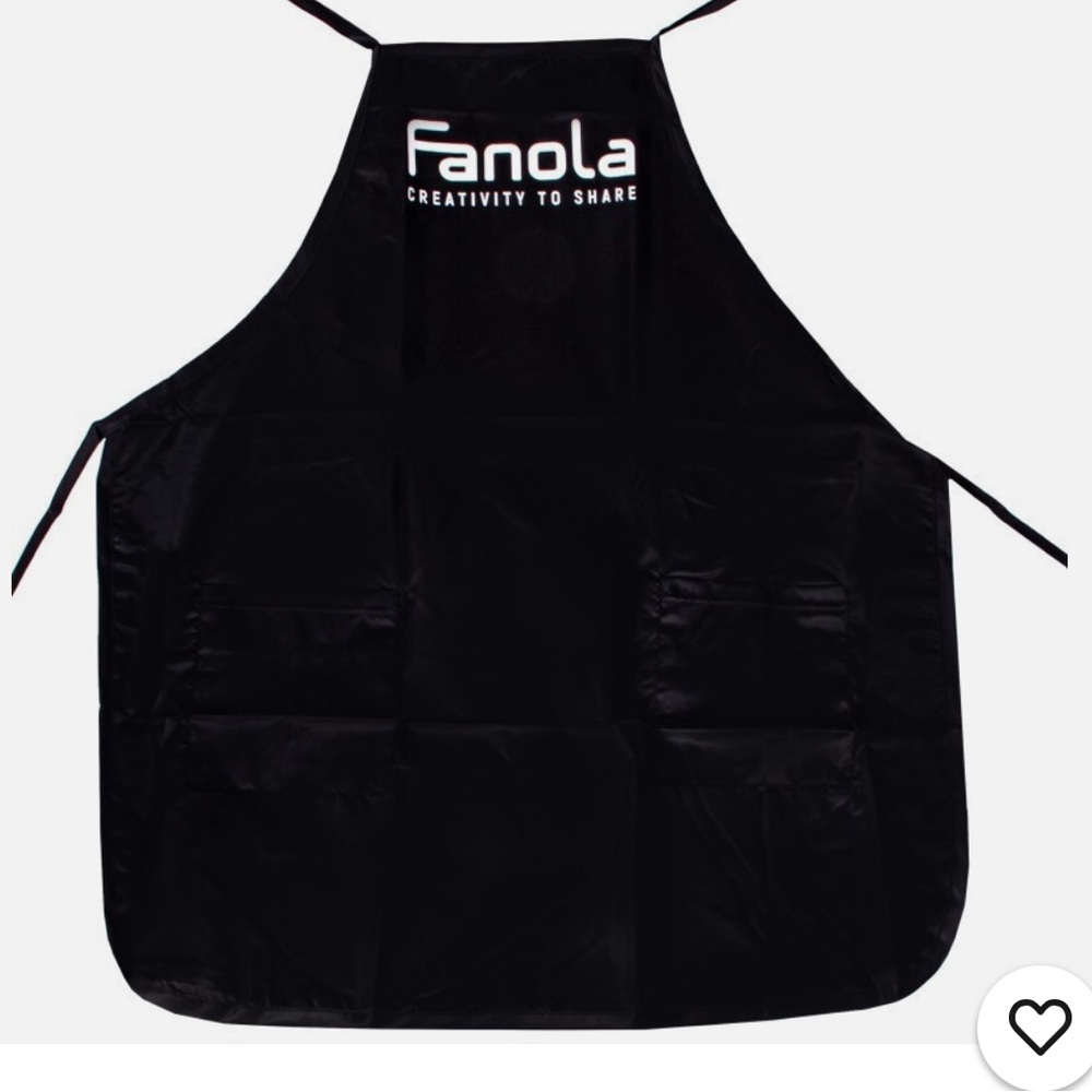 Fanola Hairdressing Full Apron Pockets Salon Black